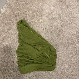 Green Tank Top/ Crop Top